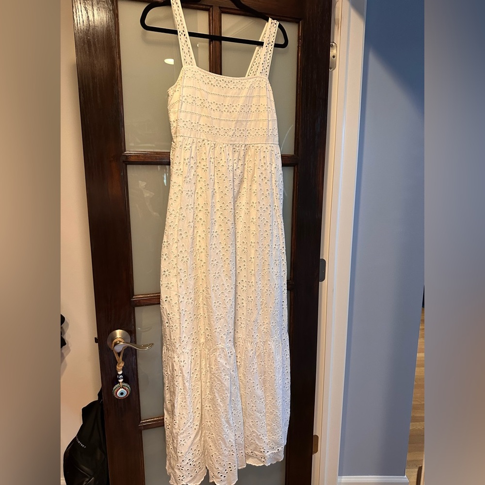Marks & Spencer White Eyelet Maxi Dress